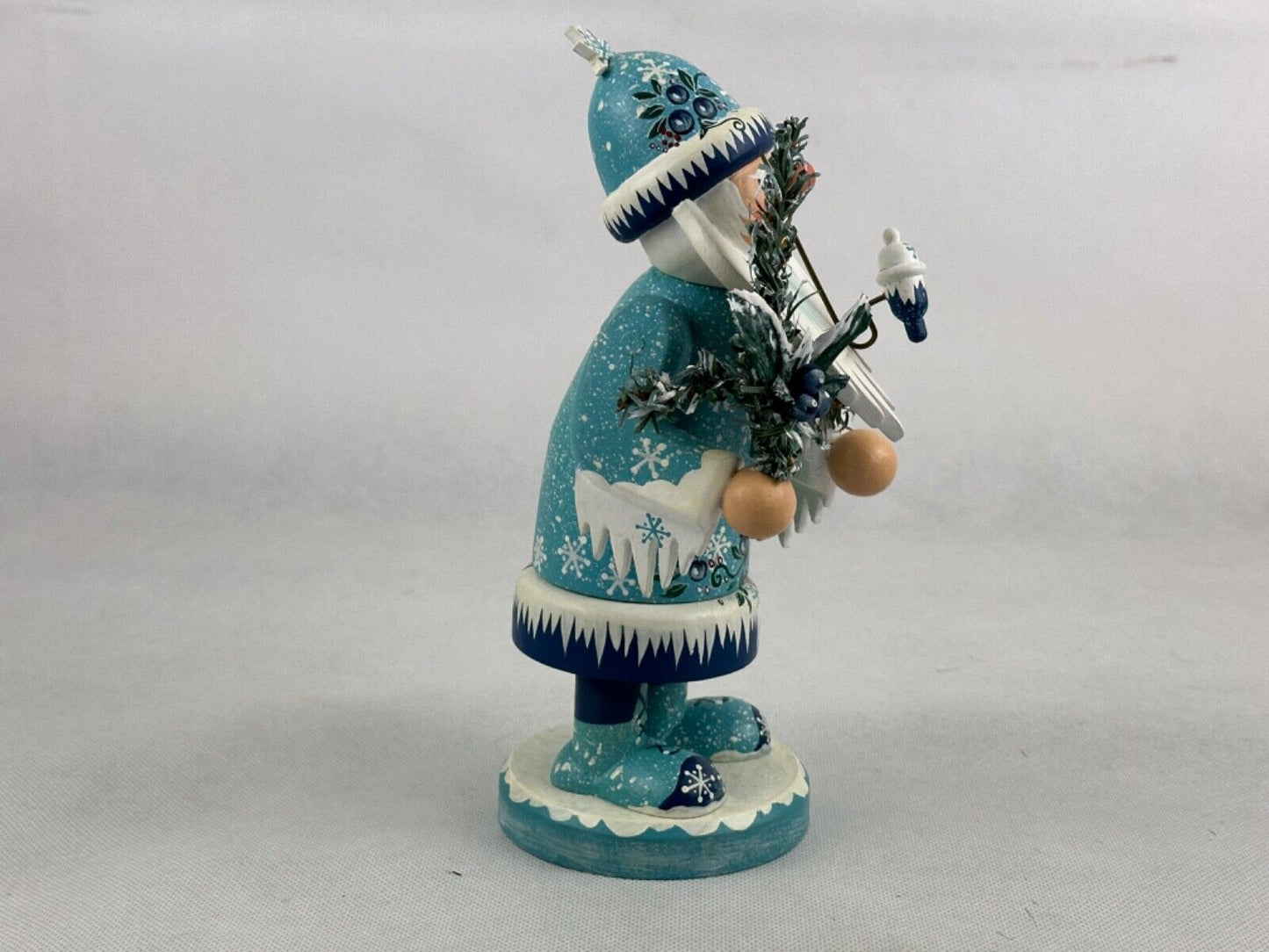 Kathe Wohlfahrt Holzknoddl Santa Smoker Taubervalley 21cm