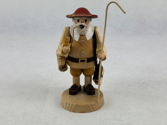 Richard Glasser Smoker Schäfer Shepherd 12cm Erzgebirge Seiffen Germany Handmade