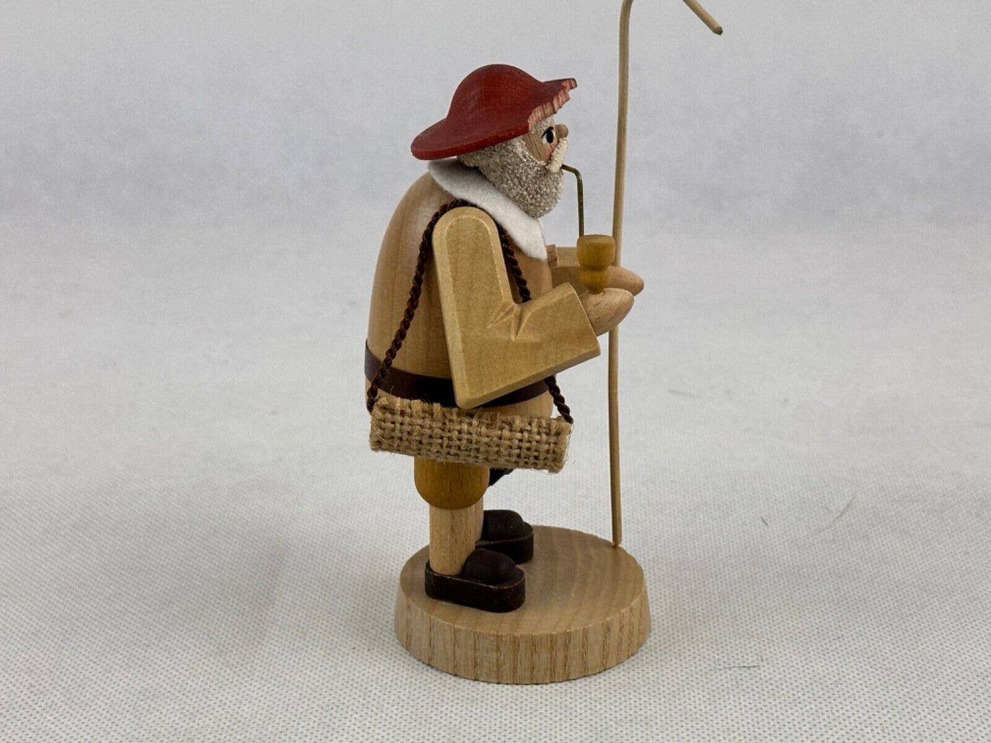 Richard Glasser Smoker Schäfer Shepherd 12cm Erzgebirge Seiffen Germany Handmade