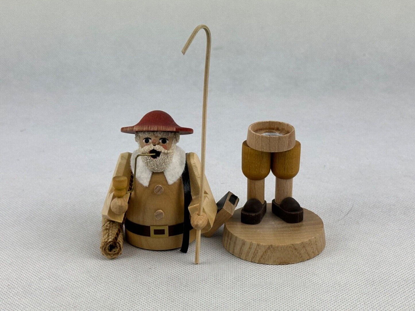 Richard Glasser Smoker Schäfer Shepherd 12cm Erzgebirge Seiffen Germany Handmade