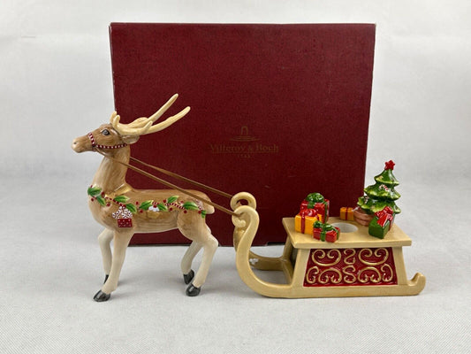 Villeroy Boch Winter Bakery Decoration reindeer with sleigh