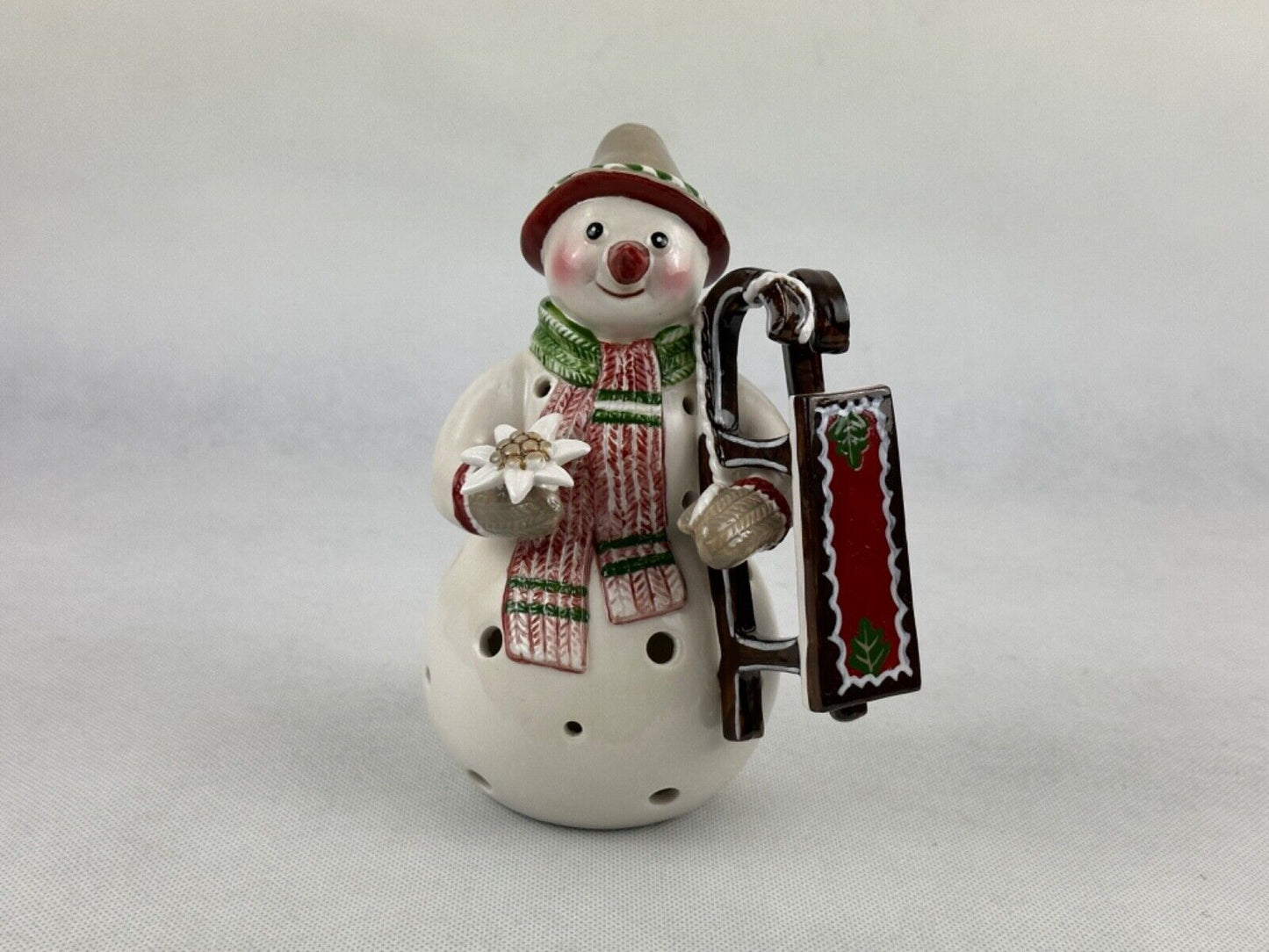 Villeroy Boch Snowman with Sleigh Tea Light 16cm