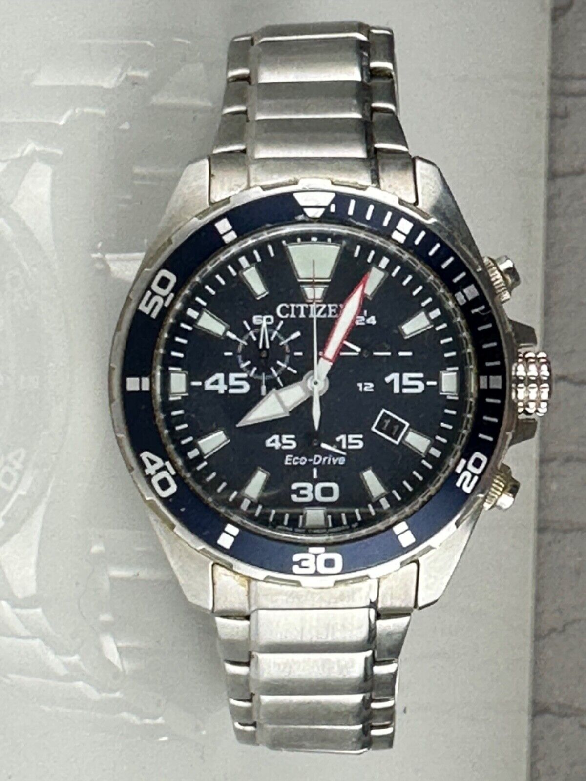 Citizen Eco-Drive Blue Men's Watch AT2431-87L 45mm