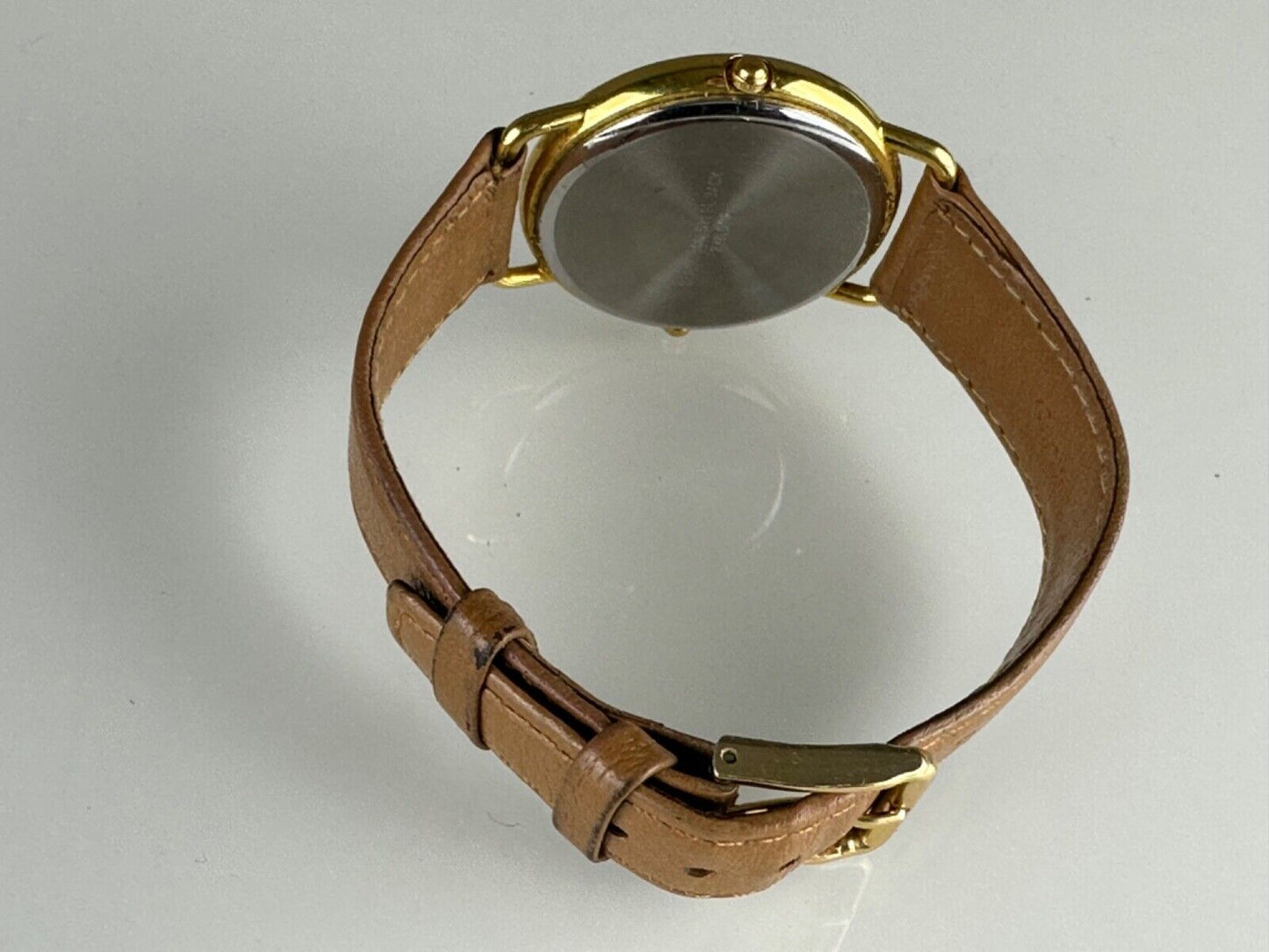 Quindo Dual Zone Watch Gold Two Displays with new Batteries in Original Box