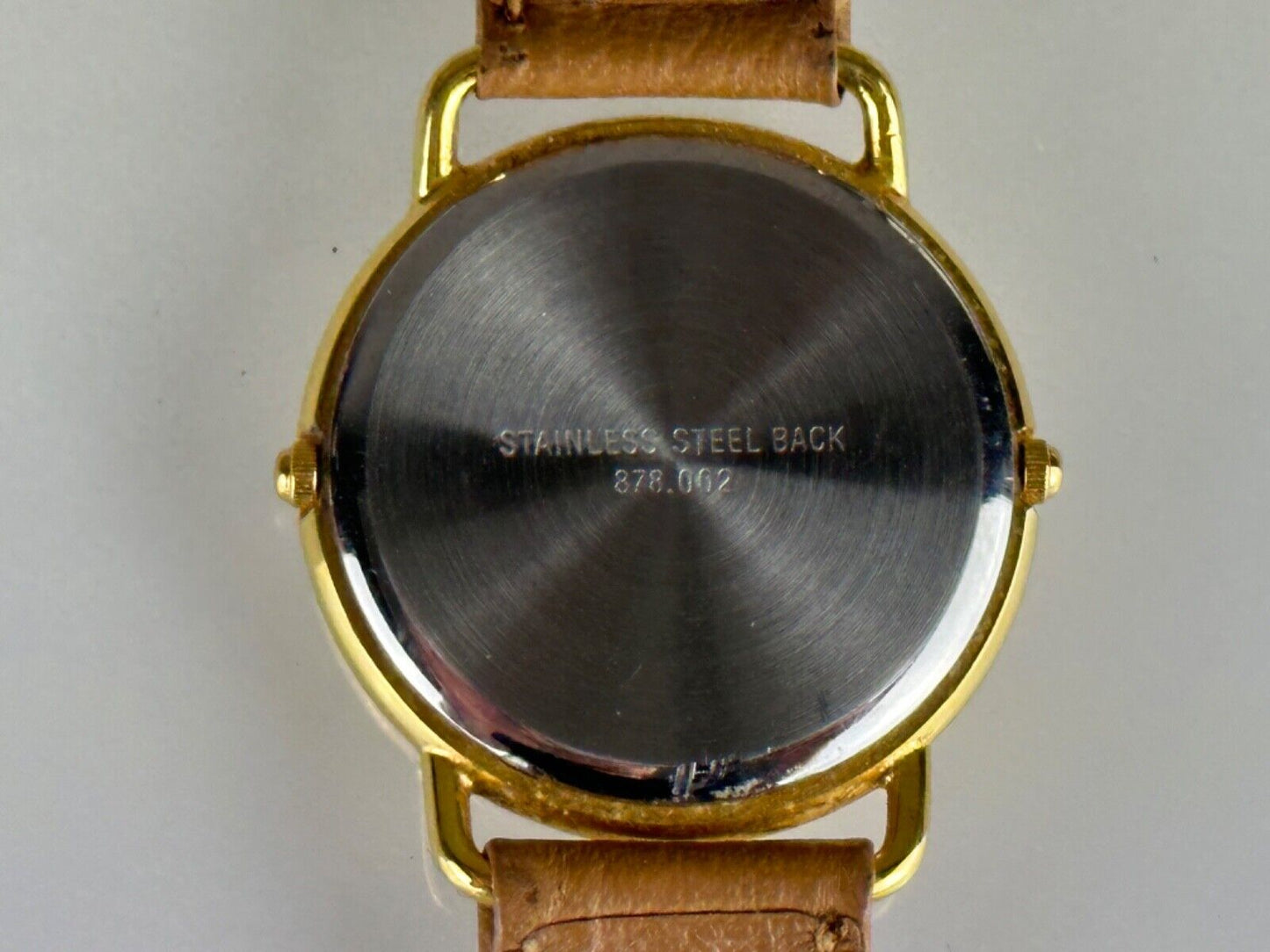 Quindo Dual Zone Watch Gold Two Displays with new Batteries in Original Box