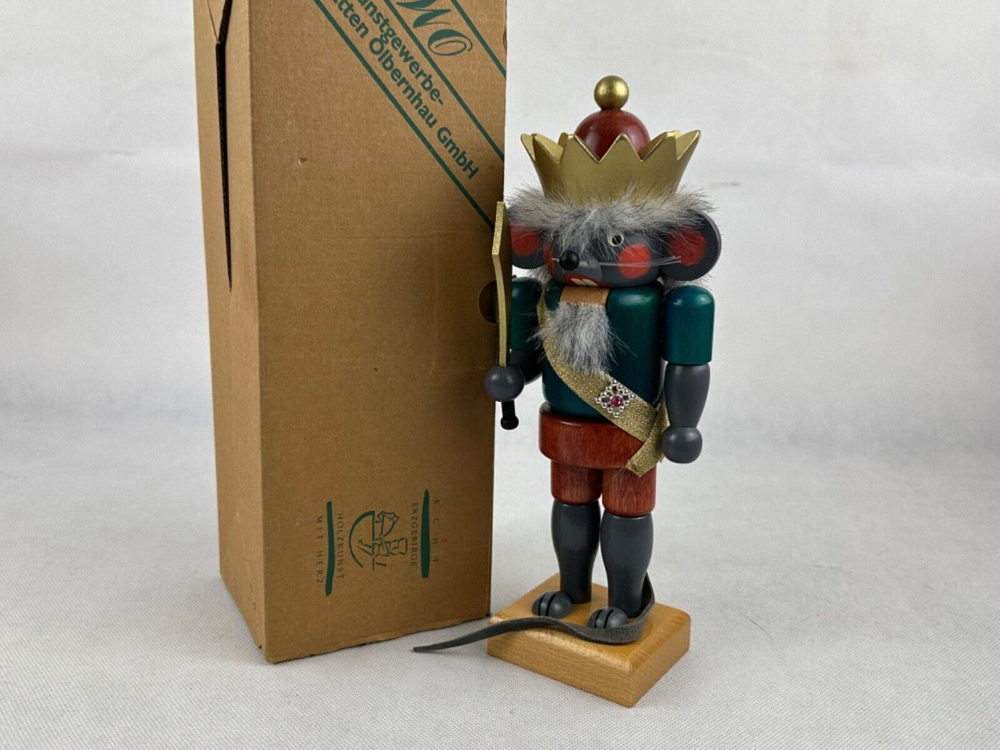 Christian Ulbricht Nutcracker Mouse King 9.8" 25cm Germany