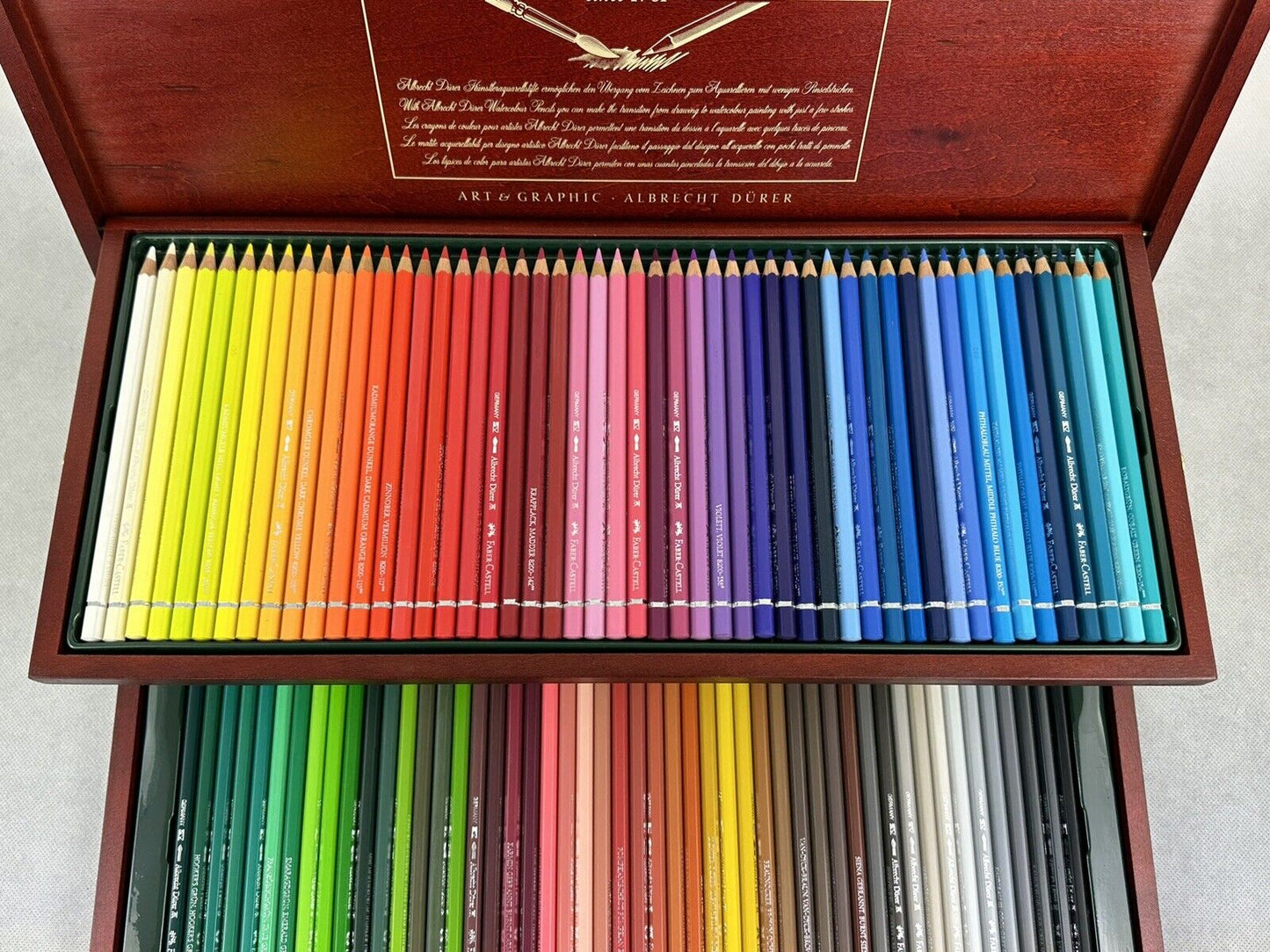 Faber Castell 100 Colered Pens In Wooden Case Art & Graphic Albrecht Dürer