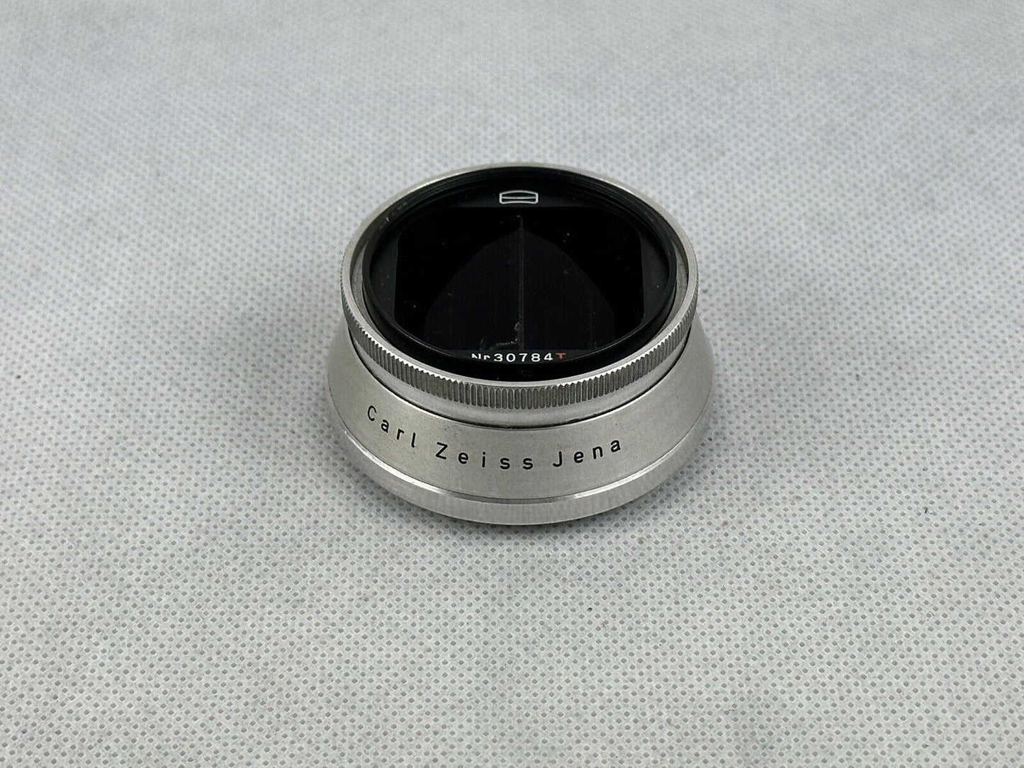 Zeiss Jena Macro Beam Splitter f =50/0,15-2m Lens Germany Silver Red T