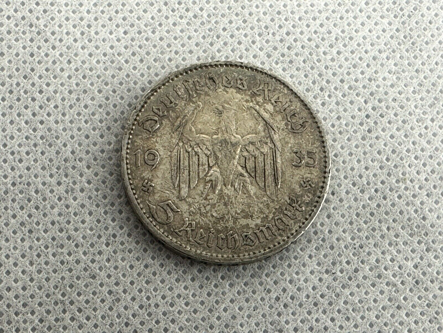 GERMAN Lot 18x Coin 5 REICHSMARK 1935 Potsdam CHURCH Silver 3RD Reich WW2 Mark