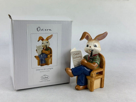 Goebel easter ,,uncle is the funniest” Ostern Porcelain incl. Original Box 4.7“