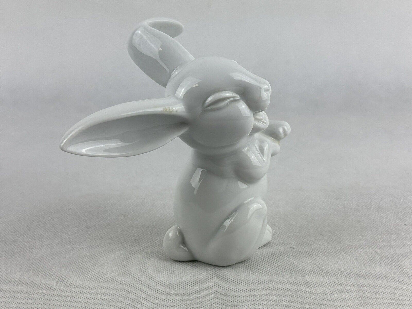 Bunny Figurine Laughing White Rabbit Classic Rose Collection Rosenthal Incl Box