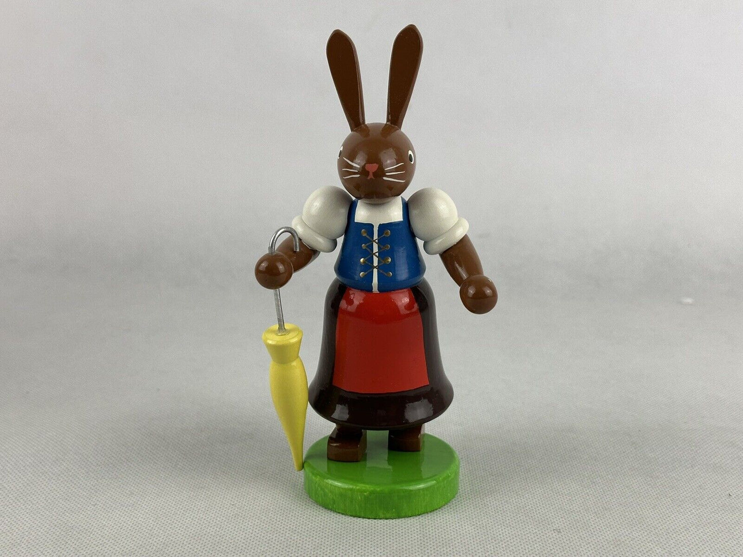 Christian Ulbricht Rabbit Bunny With Umbrella 6.2“ Seiffener Erzgebirge Germany