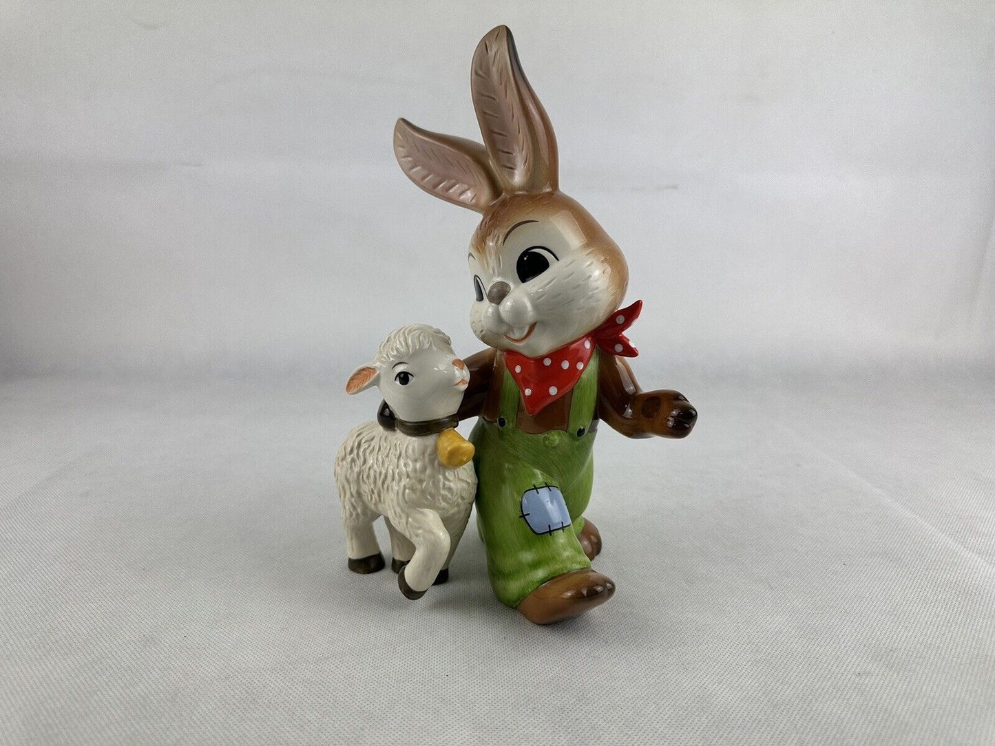 Goebel Rabbit Weggefährten companions 10.2“ Porcelain Germany Easter Collection