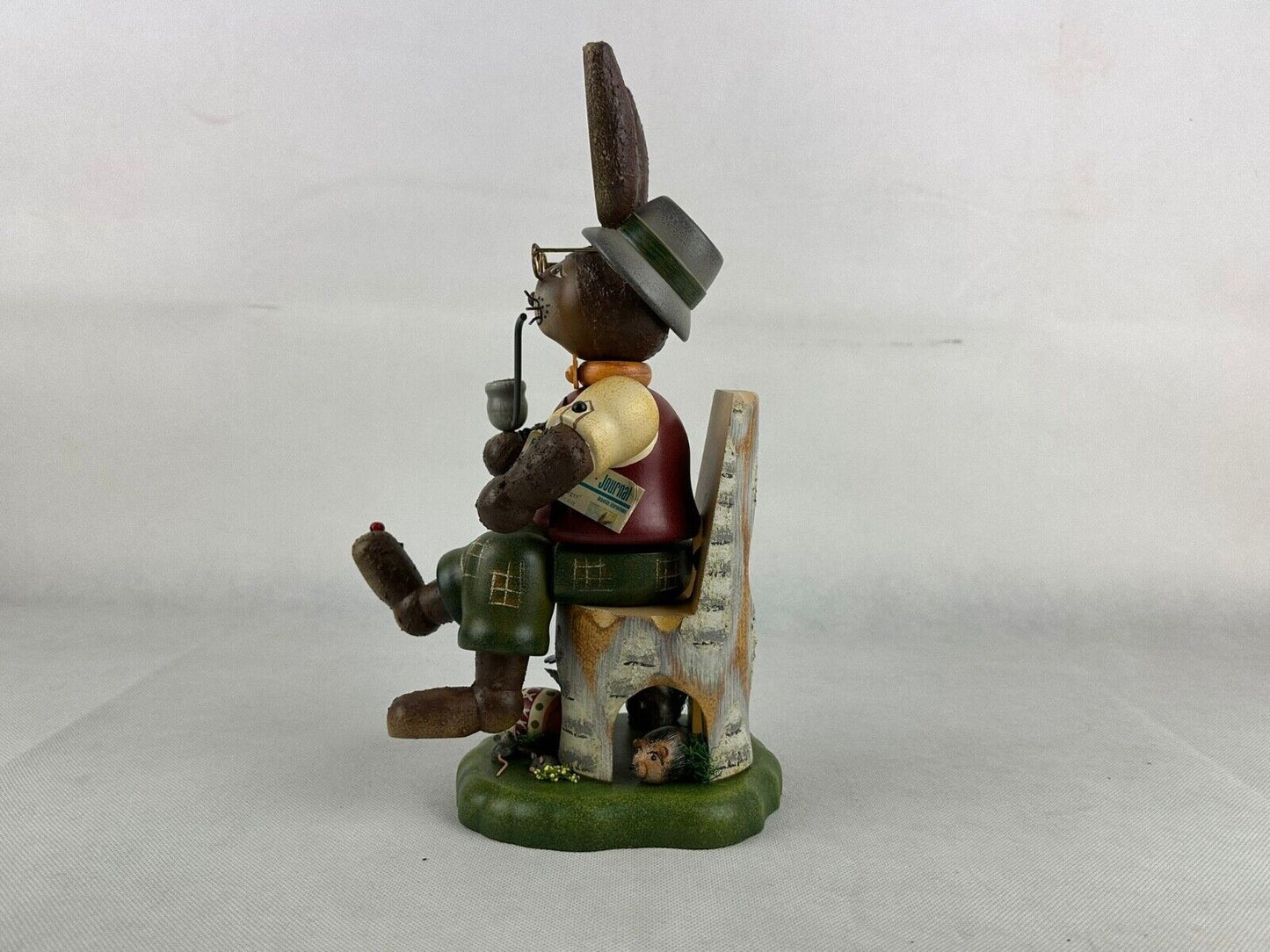 Hubrig Rabbit Smoker Erzgebirge Germany in original Box Handmade