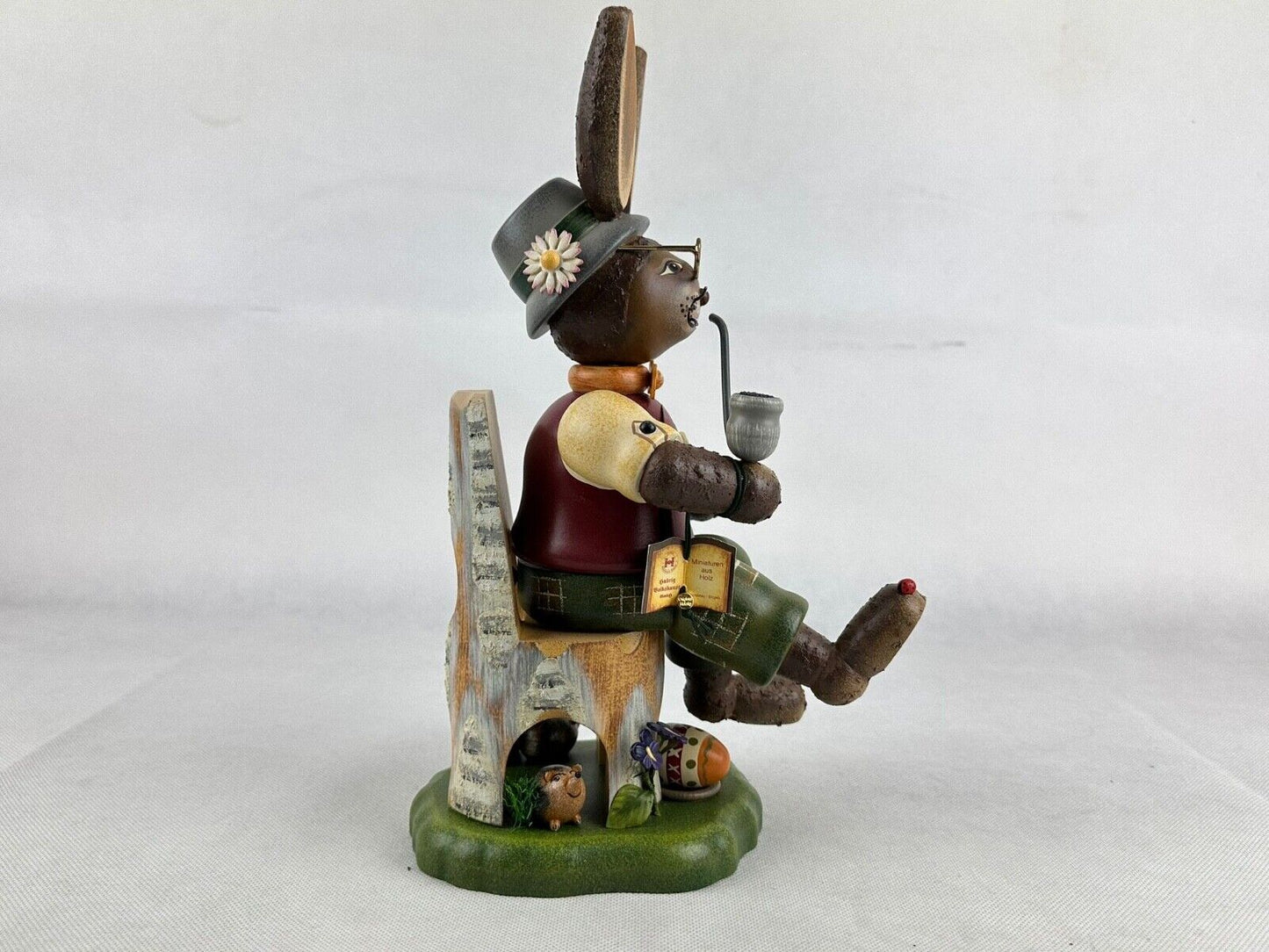 Hubrig Rabbit Smoker Erzgebirge Germany in original Box Handmade