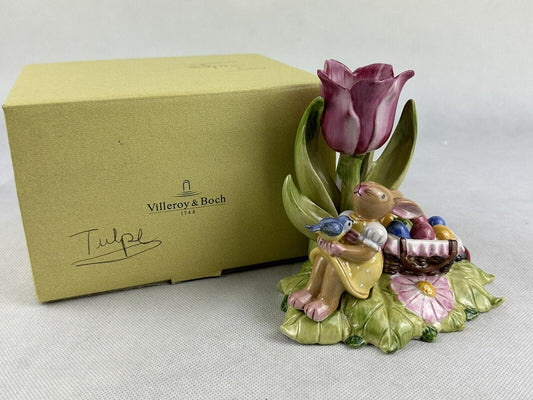 Villeroy Boch Easter Bunny Under Tulip 5.1“ Incl. Original Box Germany