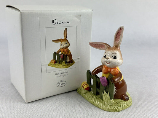 Goebel Bunny Hello Neighbor Hallo Nachbar 4.7“ Incl. Original Box Germany