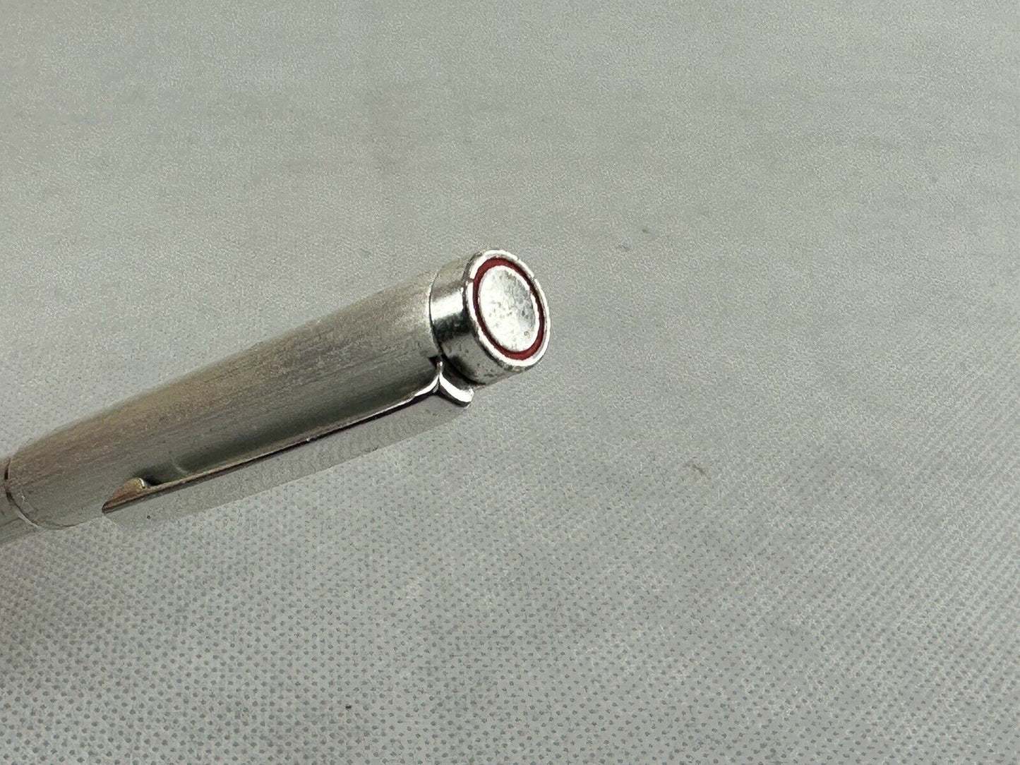 Rotring 2x Ballpoint Pens Silver Metal Brushed Incl. Original Box Vintage