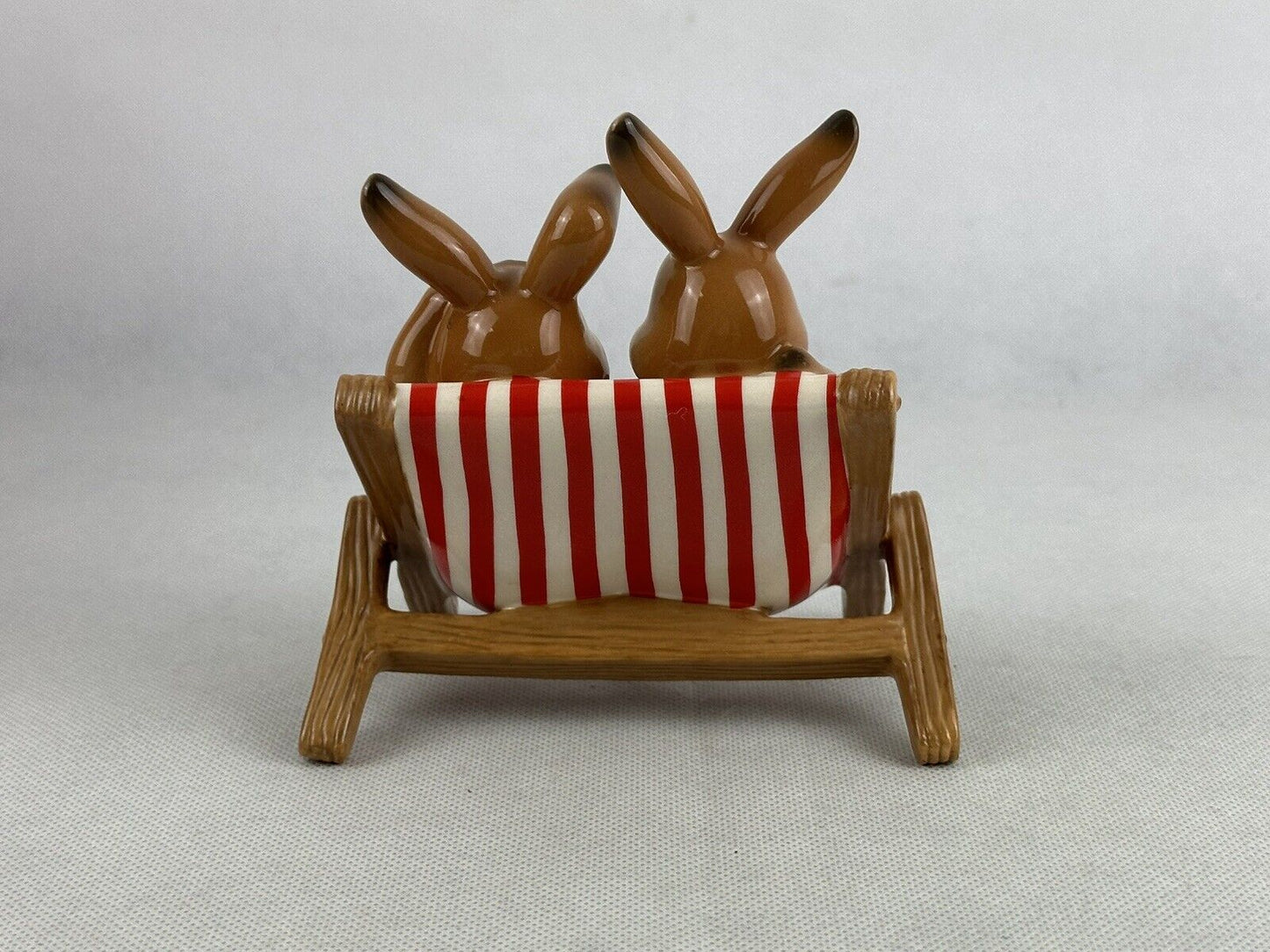 Goebel Easter Great Weather Today Rabbits 4.7“ With Goebel Box Porcelain Germany