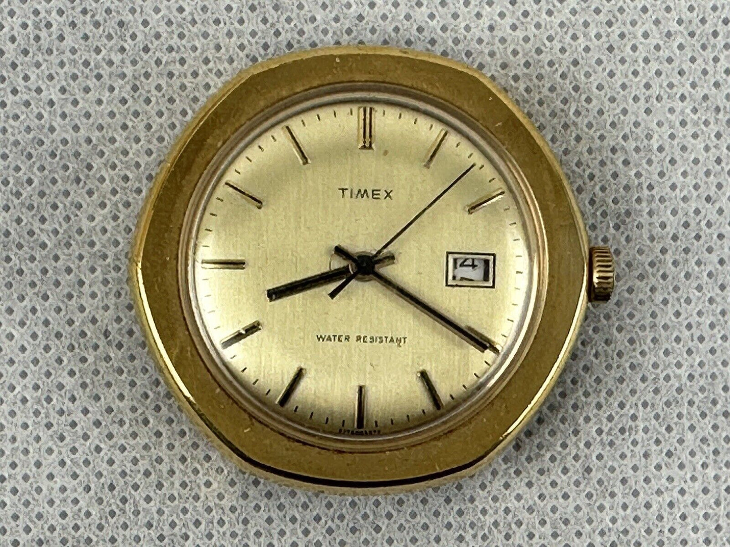 Timex Marlin, 1977, Men's Watch, Date, Gold Tone, Working