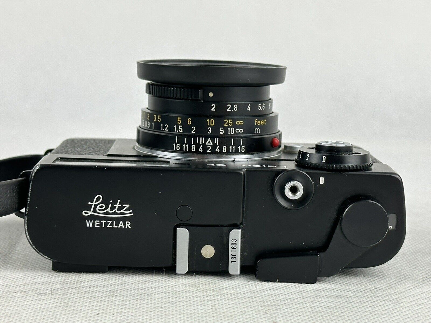 LEICA CL Film Camera Summicron C 40mm f2 Lens ~ with Leitz Wetzlar case, strap