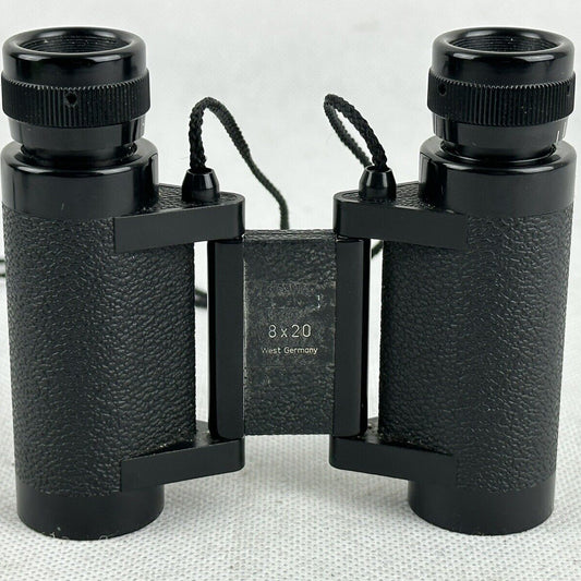 Carl Zeiss 8x20 B Binoculars Black Germany With Original Case