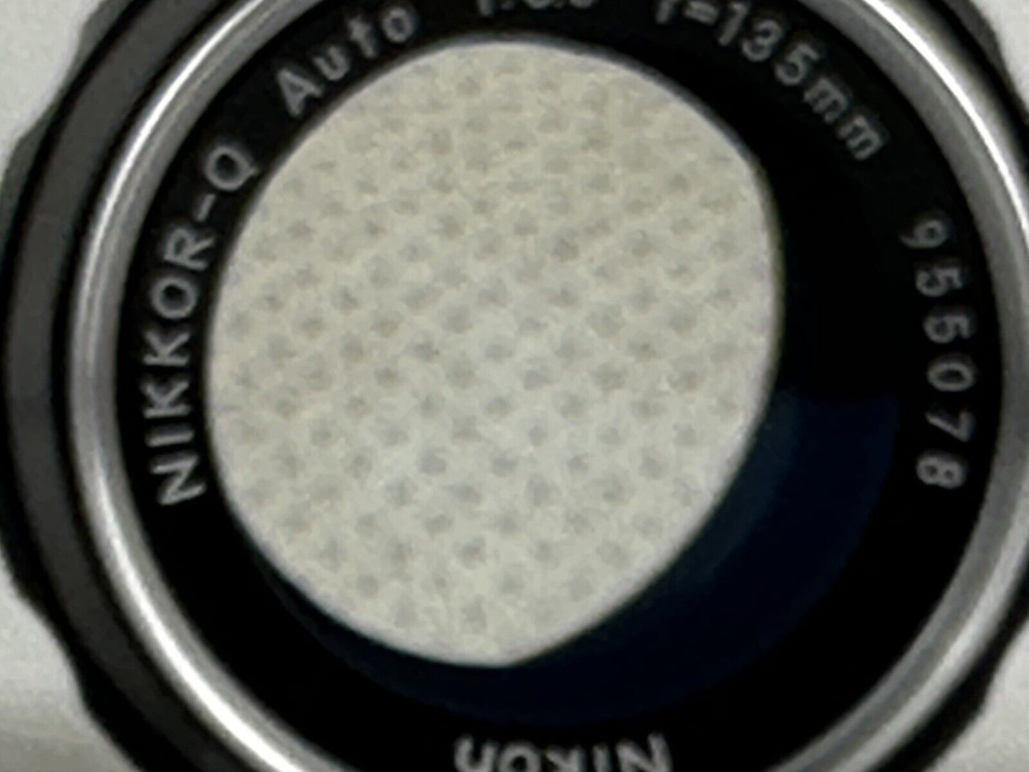 Nikon Nikkor Q Auto 135mm F/3.5 Telephoto Lens with/ Box and Bubble Case