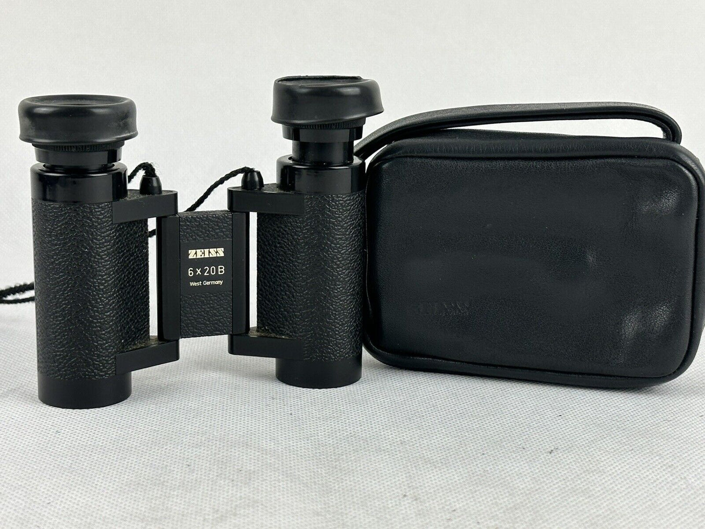 Carl Zeiss 6x20 B Binoculars Black Germany Incl. Original Case