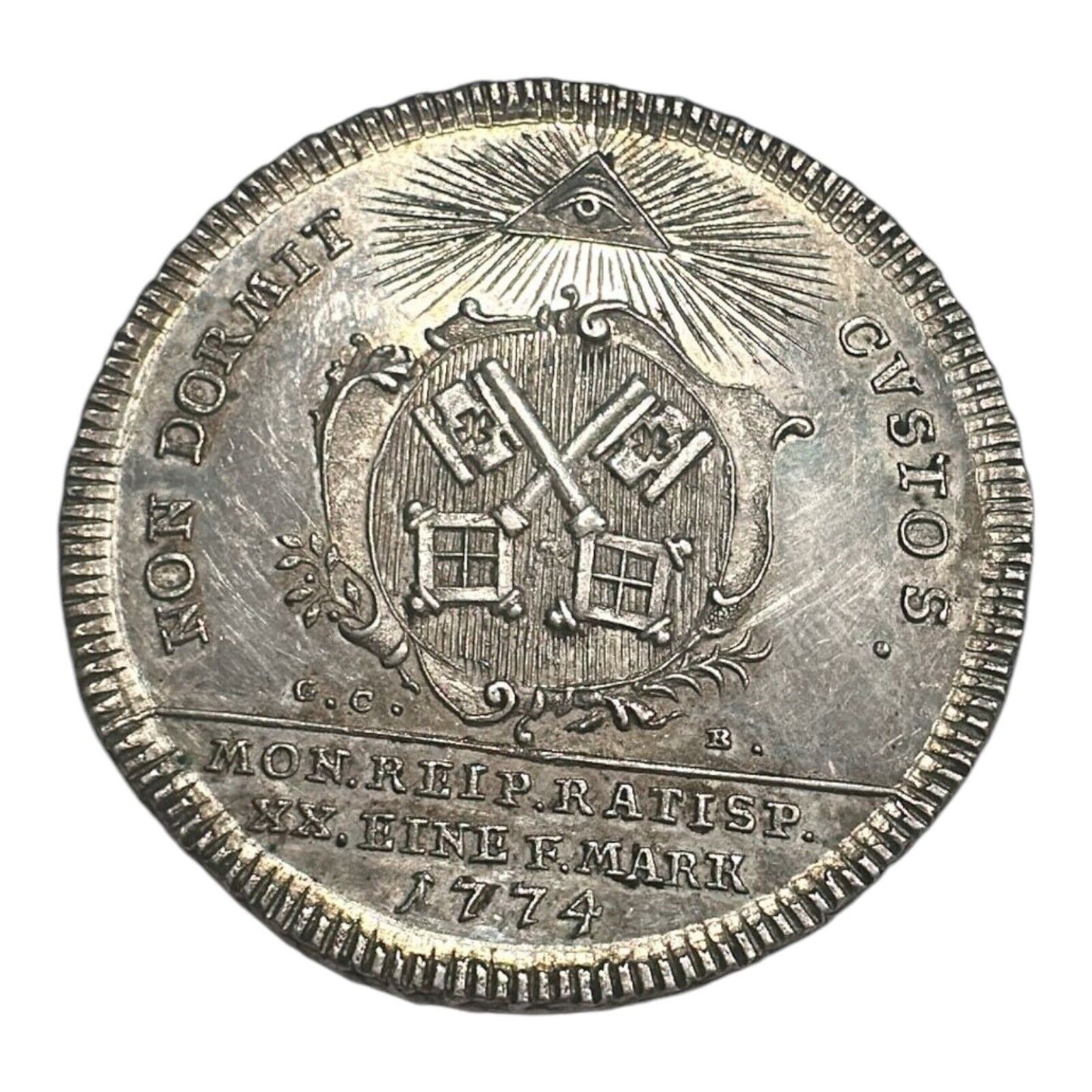 Freie Reichsstadt Regensburg Heiliges Römisches Reich Deutscher Nation 1/2 Taler