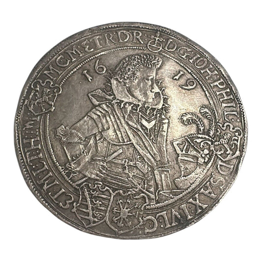 Sachsen-Altenburg Vierbrüdertaler 1619 Coin Silver