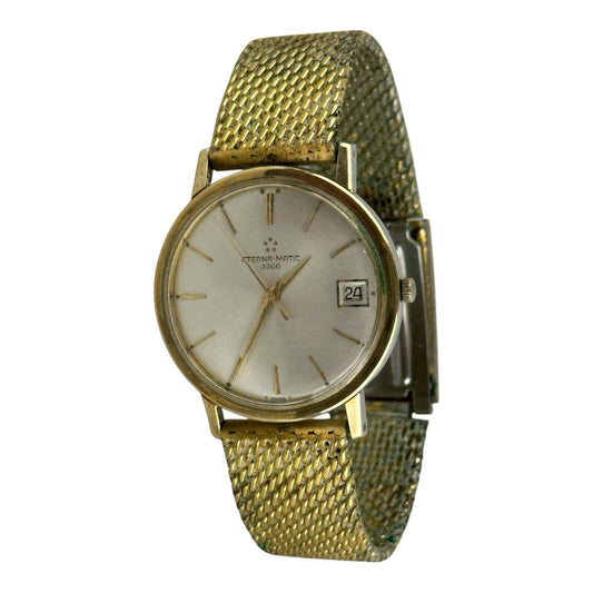 Eterna Matic 3000 Automatic Swiss Made 36mm Gold/steel Base Date
