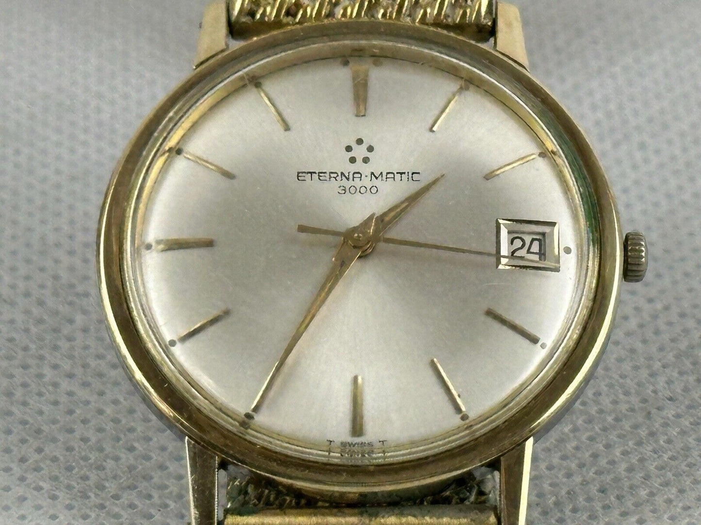 Eterna Matic 3000 Automatic Swiss Made 36mm Gold/steel Base Date