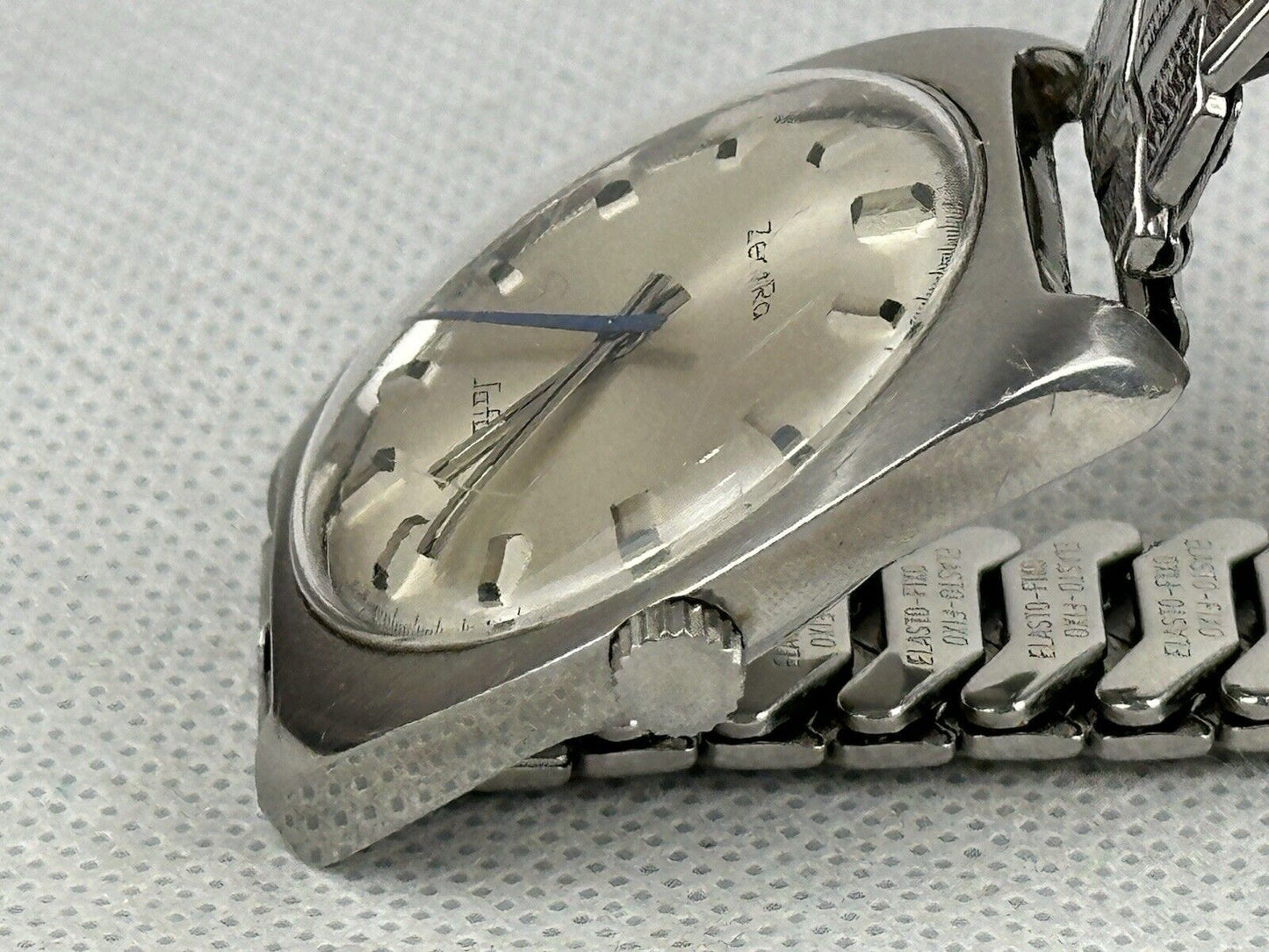 Zentra Safari 70‘s Men‘s Watch Mechanical 38mm Silver Working