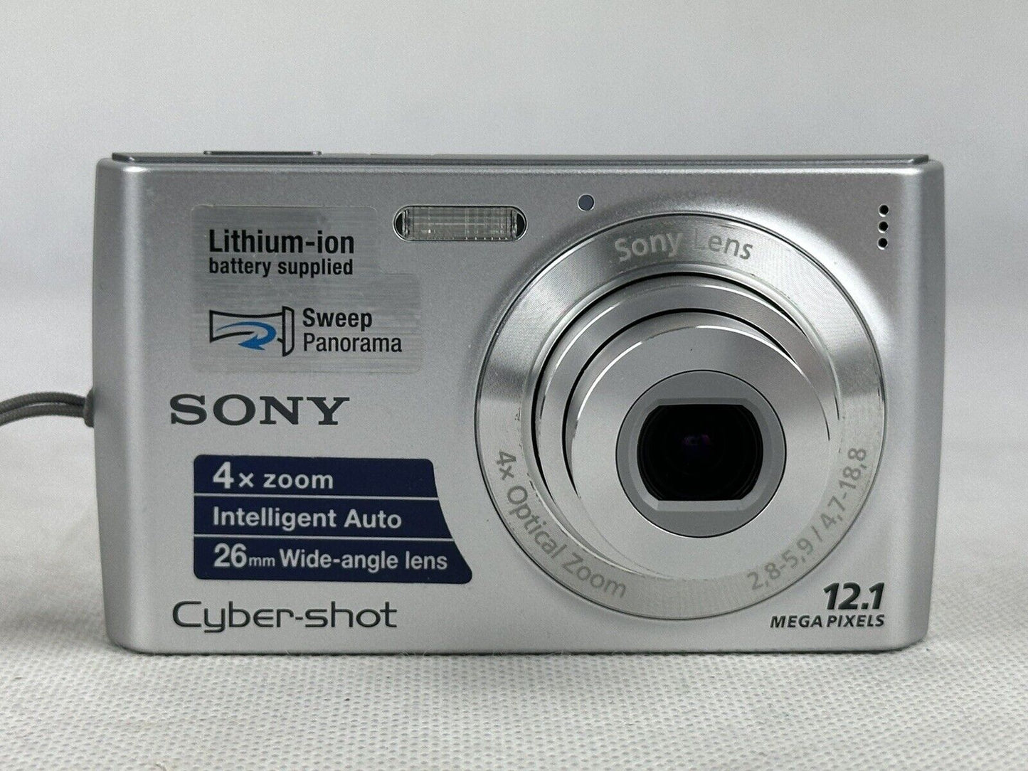 Sony Cyber-shot DSC-W510 Silver 12.1MP Digital Camera - Compact & Tested Working