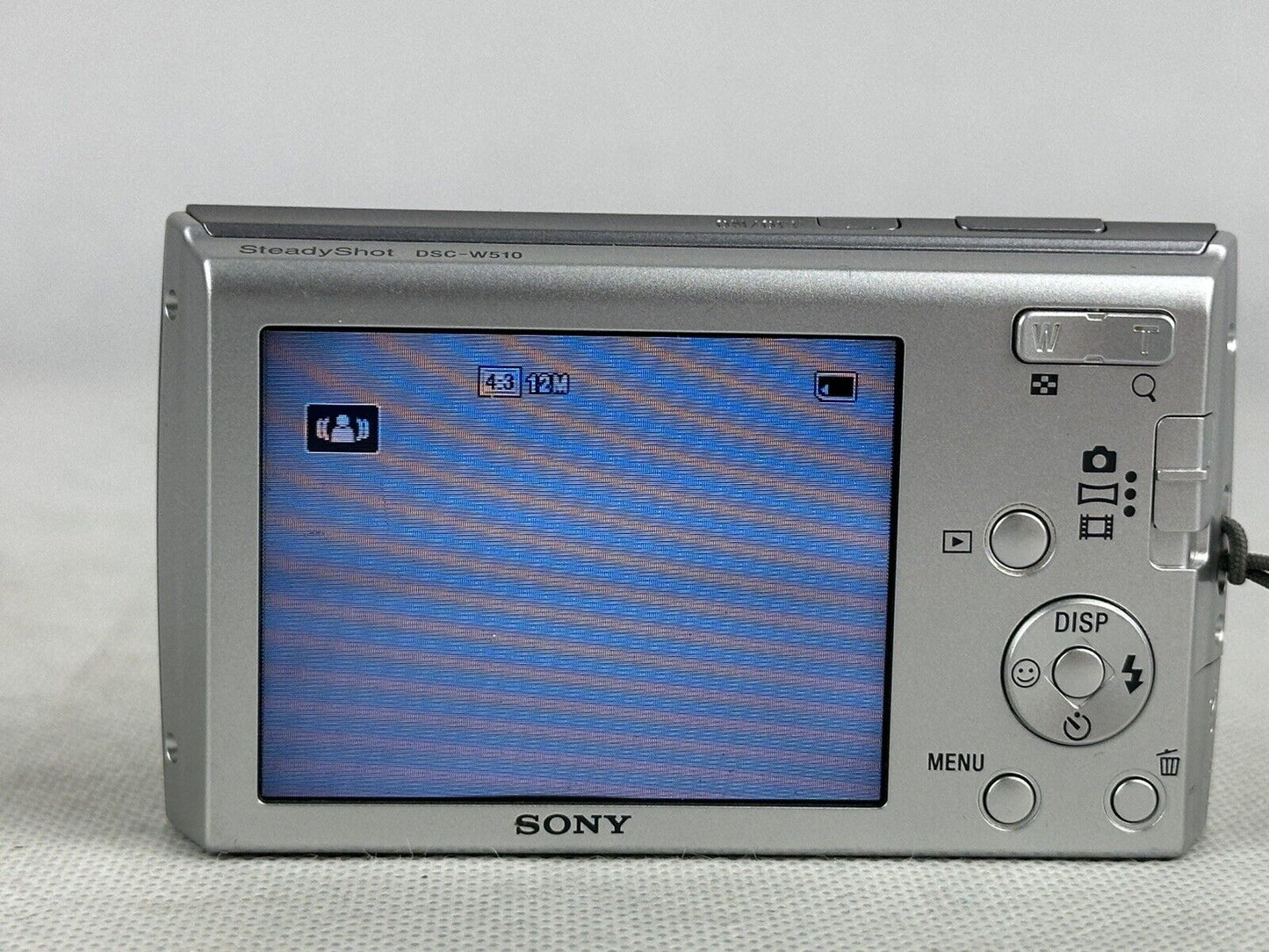 Sony Cyber-shot DSC-W510 Silver 12.1MP Digital Camera - Compact & Tested Working