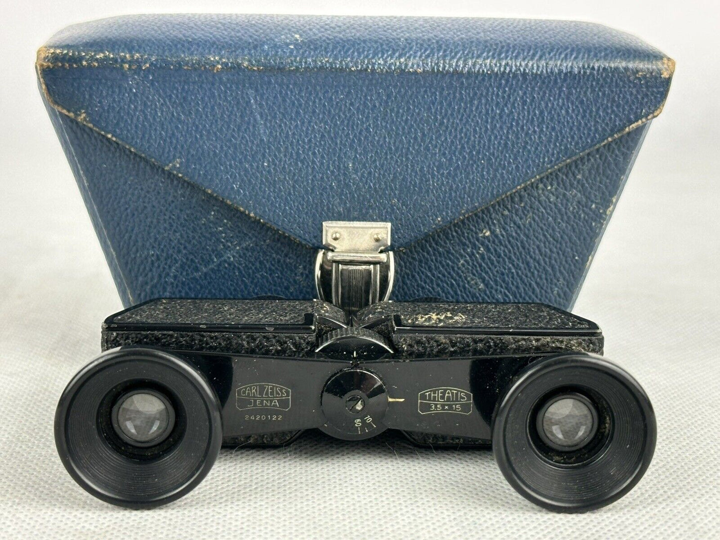 Carl Zeiss Jena Theatis 3,5 x 15 theather binoculars Black with case Germany