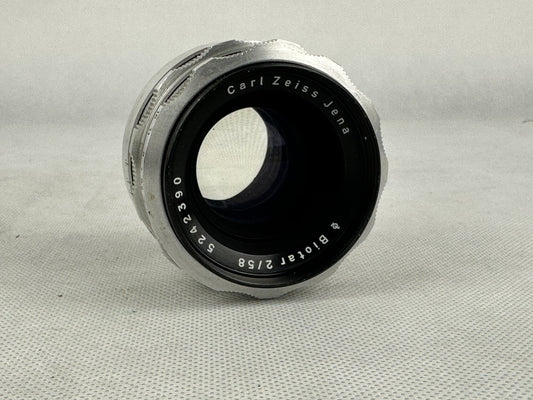 Carl Zeiss Jena BIOTAR DDR Q1 2/58 58 mm 58mm 1:2  f/2 Lens Objektiv M42