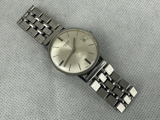 Miramar Geneve 21 Rubis Incabloc 39mm Swiss Made Watch Silver