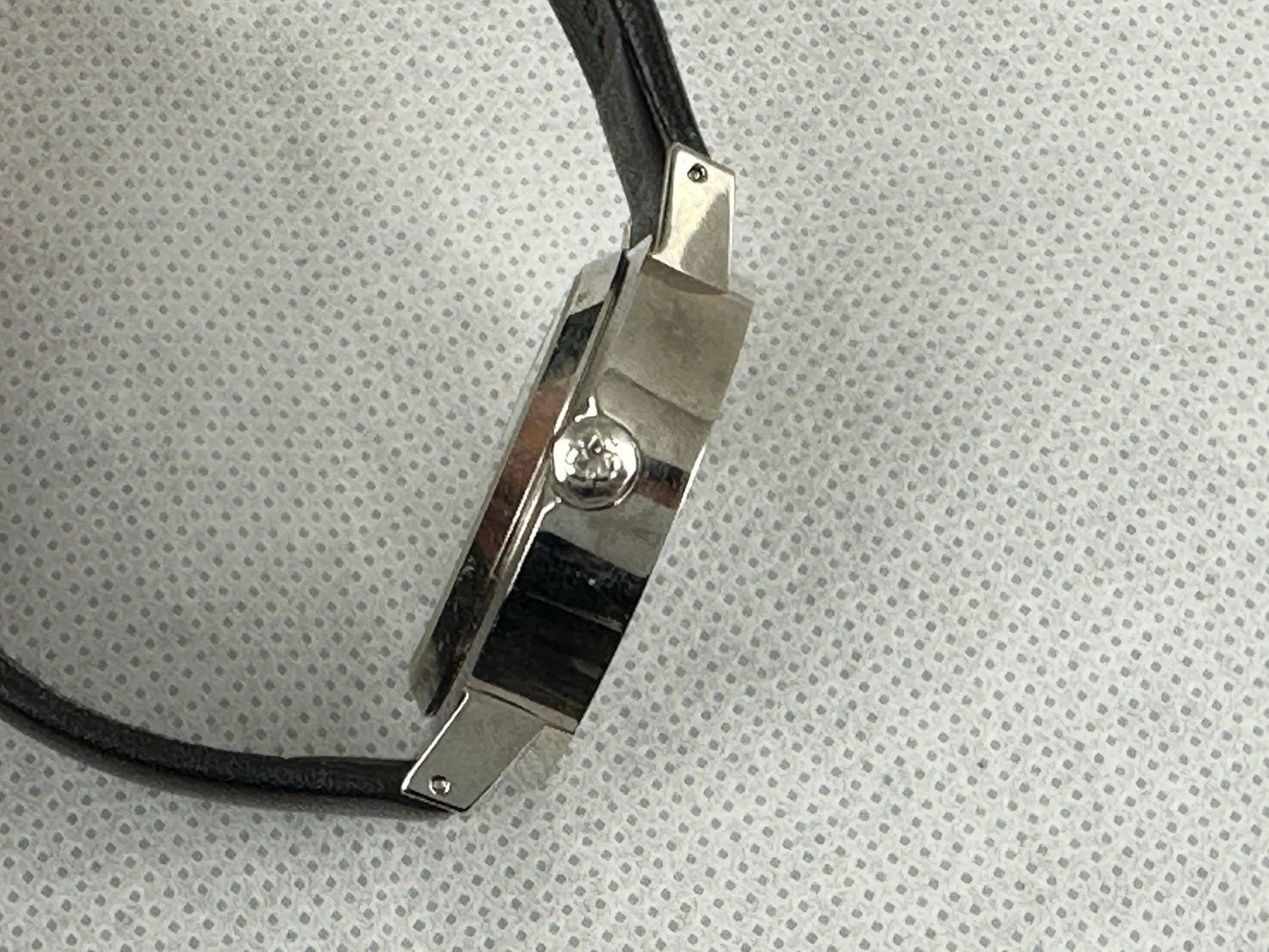 Mondaine Womens Watch Railway Swiss Automatic White Dial Black Leather Band 33mm