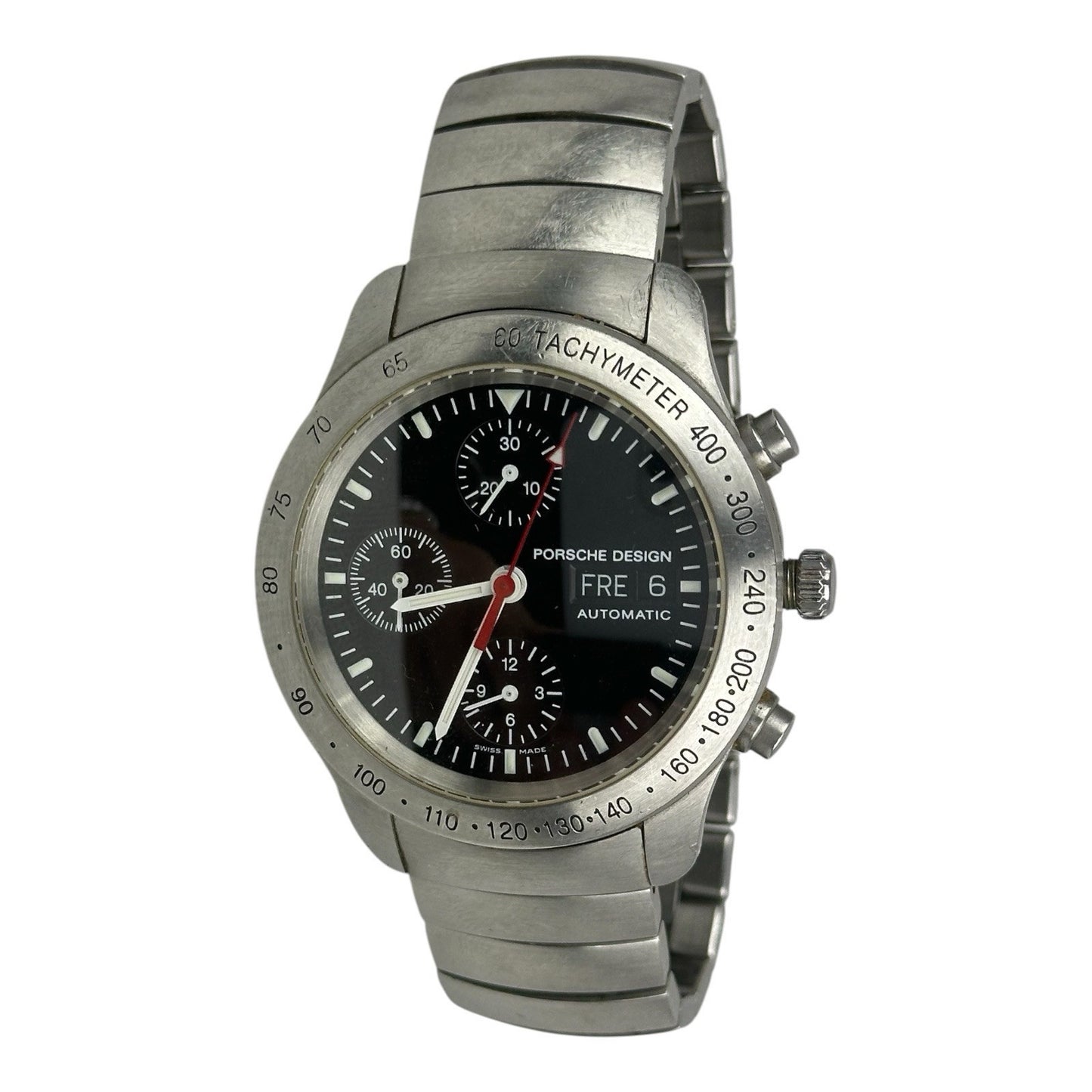 Porsche Design By Eterna Chronograph 43mm Swiss Made Silver Tachymeter Automatic