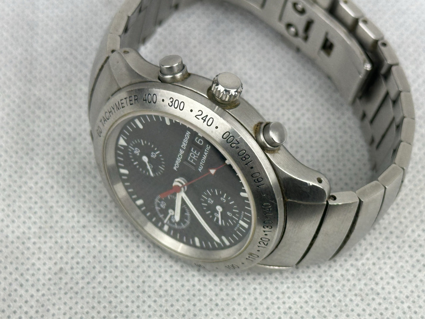 Porsche Design By Eterna Chronograph 43mm Swiss Made Silver Tachymeter Automatic