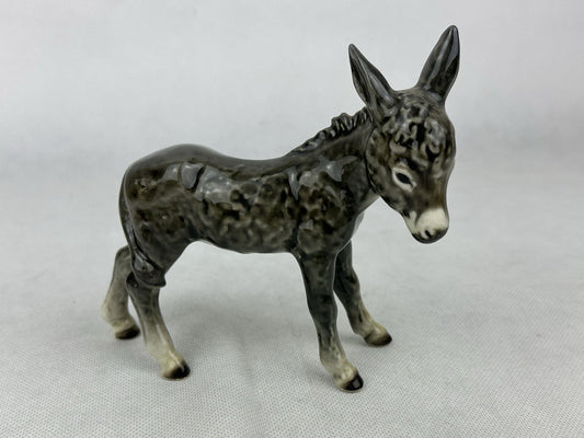 Goebel Germany Porcelain Donkey Figurine (5.1“) – Vintage Collectible