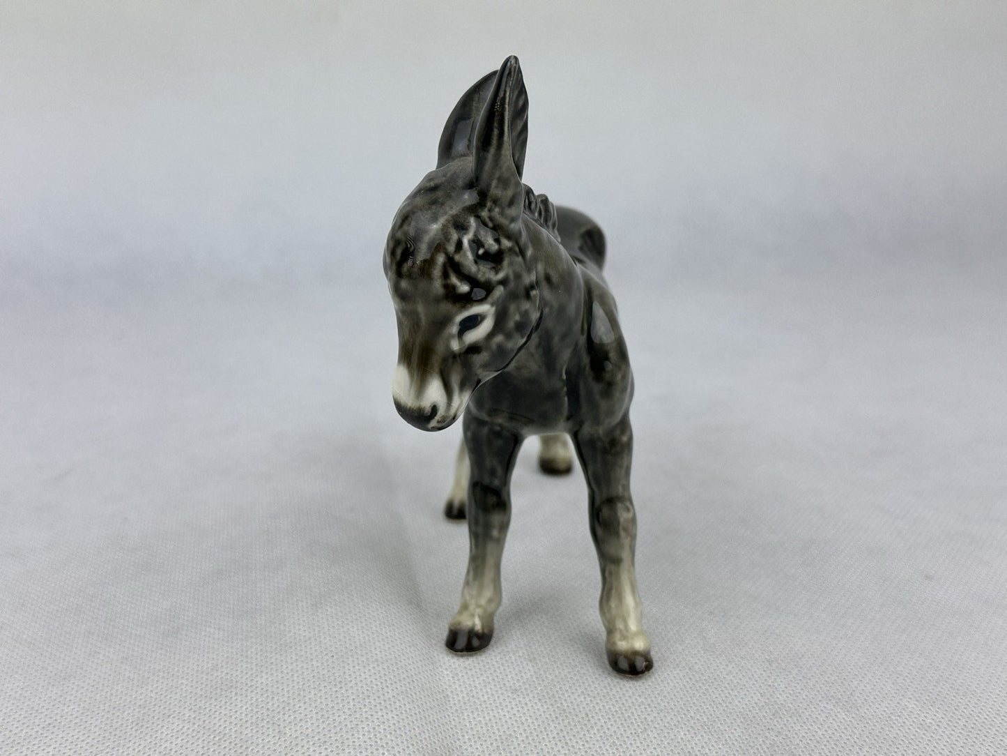 Goebel Germany Porcelain Donkey Figurine (5.1“) – Vintage Collectible