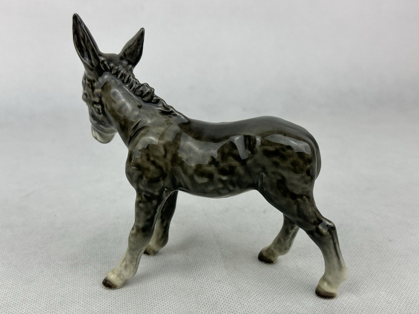 Goebel Germany Porcelain Donkey Figurine (5.1“) – Vintage Collectible