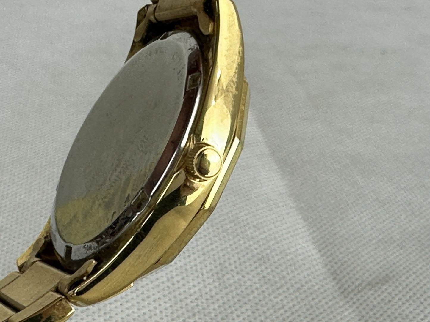 Men’s Citizen Eco-Drive WR 100M Gold Tone Day Date Watch