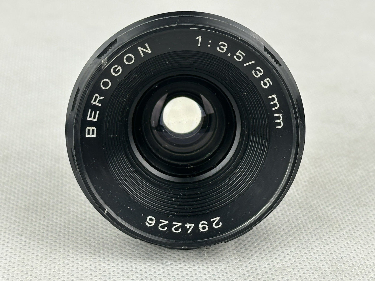 BEROGON 35MM 3.5  EXAKTA EXA TOPCON MOUNT LENS SLR CAMERA WITH CASE AND CAPS