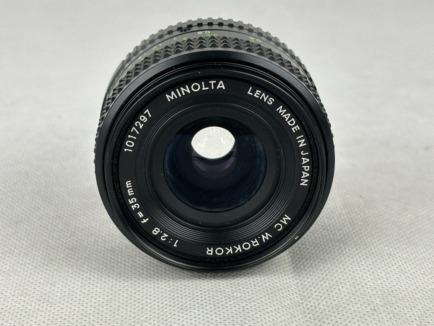 Minolta MC W. Rokkor 1:2.8 35mm wide-angle lens Made In Japan