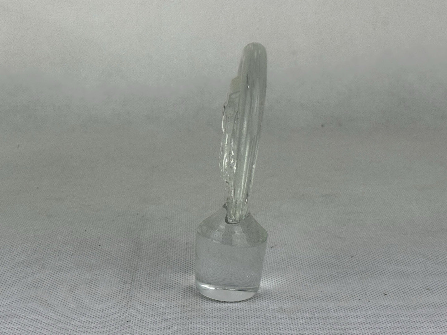 Vintage Erik Hoglund People Caraf Clear Glass Decanter   Huge 11.8” 30cm Sweden