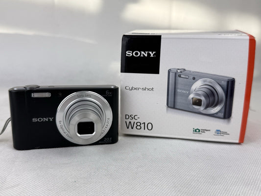 Sony Cybershot DSC-W810 20,1MP Digital Camera Black, Original Box, Charger.
