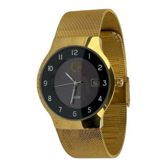 Charles Frantz Paris Solar Watch Gold 39mm
